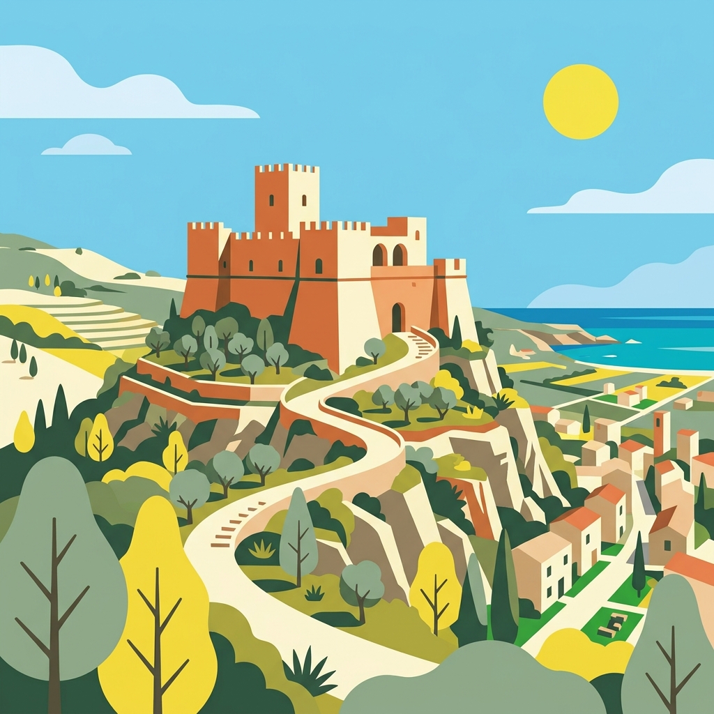 Chiaramonte Castle in Palma di Montechiaro